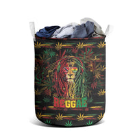 Trinidad and Tobago One Love Reggae Lion Laundry Basket Caribbean Reggae Spirit