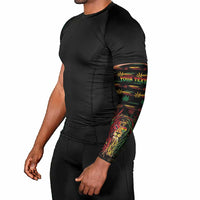 Personalized Trinidad and Tobago One Love Reggae Lion Arm Sleeves Caribbean Reggae Spirit