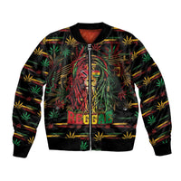 Personalized Trinidad and Tobago One Love Reggae Lion Bomber Jacket Caribbean Reggae Spirit