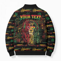 Personalized Trinidad and Tobago One Love Reggae Lion Bomber Puffer Jacket Caribbean Reggae Spirit