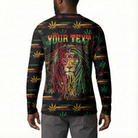 Personalized Trinidad and Tobago One Love Reggae Lion Button Sweatshirt Caribbean Reggae Spirit