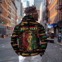 Personalized Trinidad and Tobago One Love Reggae Lion Hoodie Caribbean Reggae Spirit