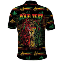 Personalized Trinidad and Tobago One Love Reggae Lion Polo Shirt Caribbean Reggae Spirit