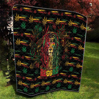 Trinidad and Tobago One Love Reggae Lion Quilt Caribbean Reggae Spirit