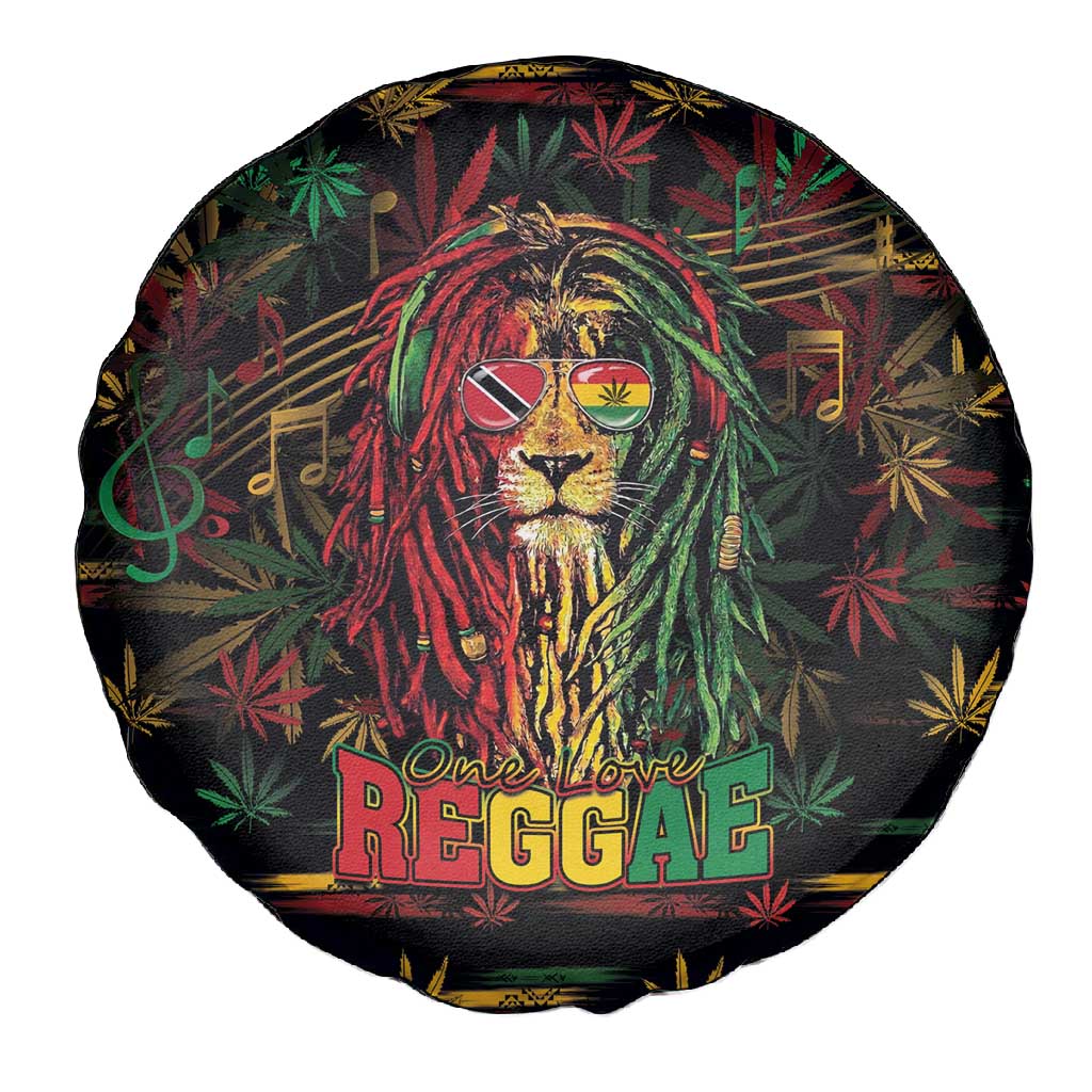 Trinidad and Tobago One Love Reggae Lion Spare Tire Cover Caribbean Reggae Spirit