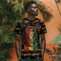 Personalized Trinidad and Tobago One Love Reggae Lion T shirt Caribbean Reggae Spirit