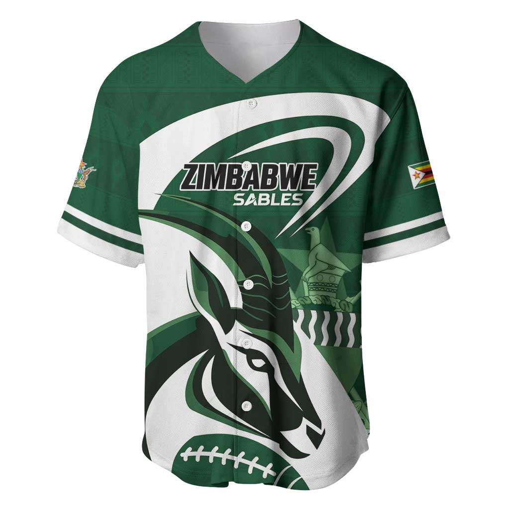 Custom Rugby Zimbabwe Baseball Jersey Sables Is The Champion - Wonder Print Shop