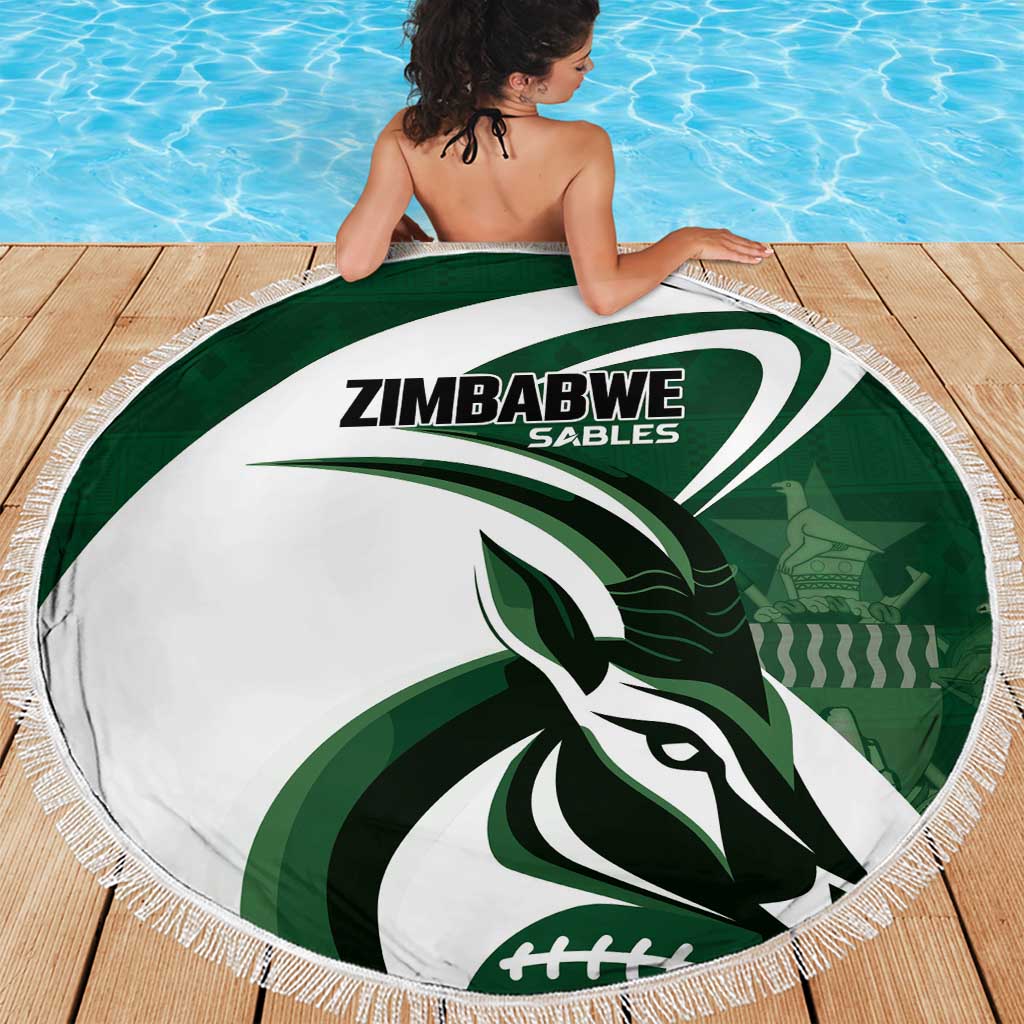 Rugby Zimbabwe Beach Blanket Sables Is The Champion - Wonder Print Shop