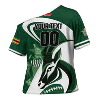 Custom Rugby Zimbabwe Cross Shoulder Shirt Sables Is The Champion - Wonder Print Shop