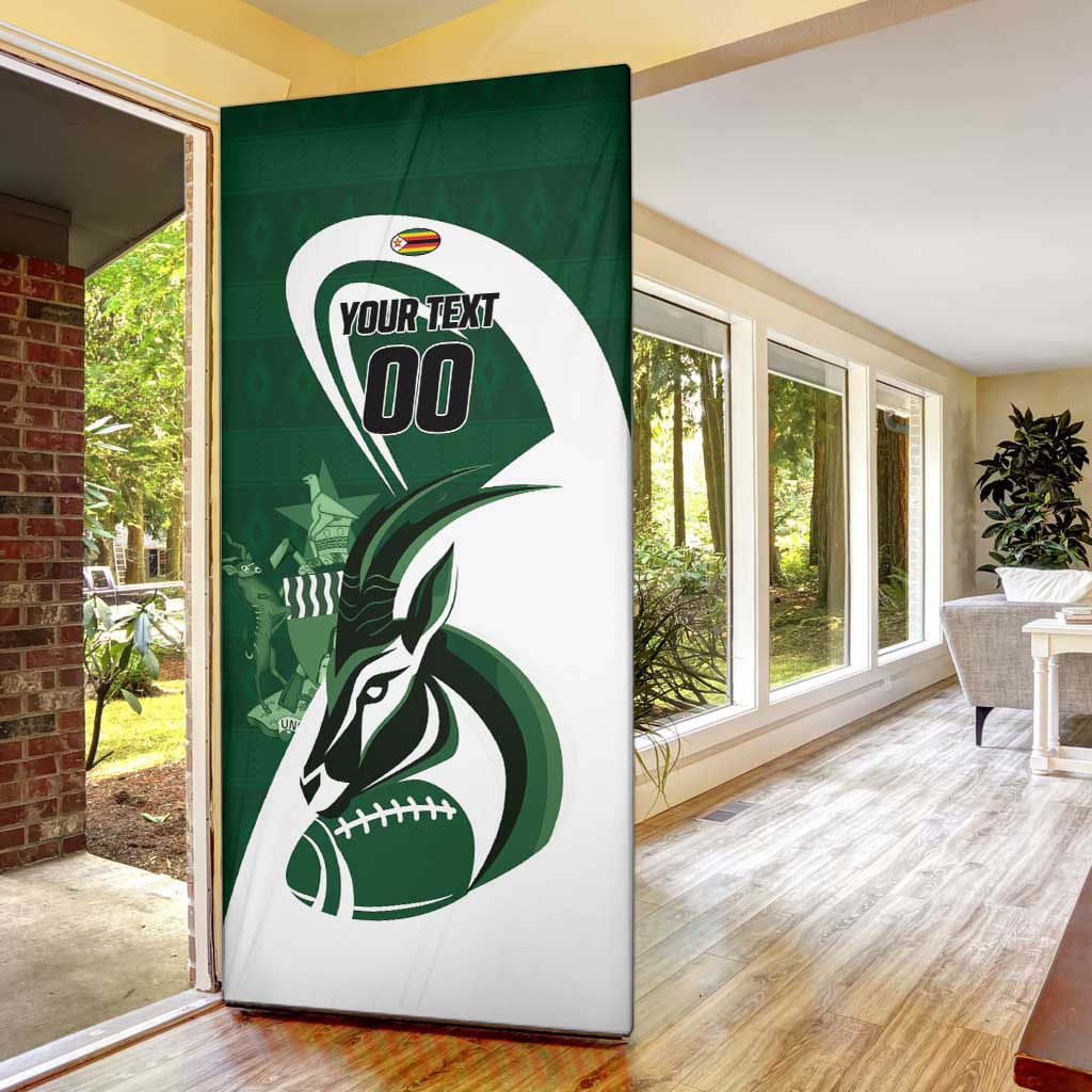 Custom Rugby Zimbabwe Door Cover Sables Is The Champion - Wonder Print Shop