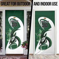 Custom Rugby Zimbabwe Door Cover Sables Is The Champion - Wonder Print Shop