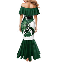 Custom Rugby Zimbabwe Family Matching Mermaid Dress and Hawaiian Shirt Sables Is The Champion - Wonder Print Shop