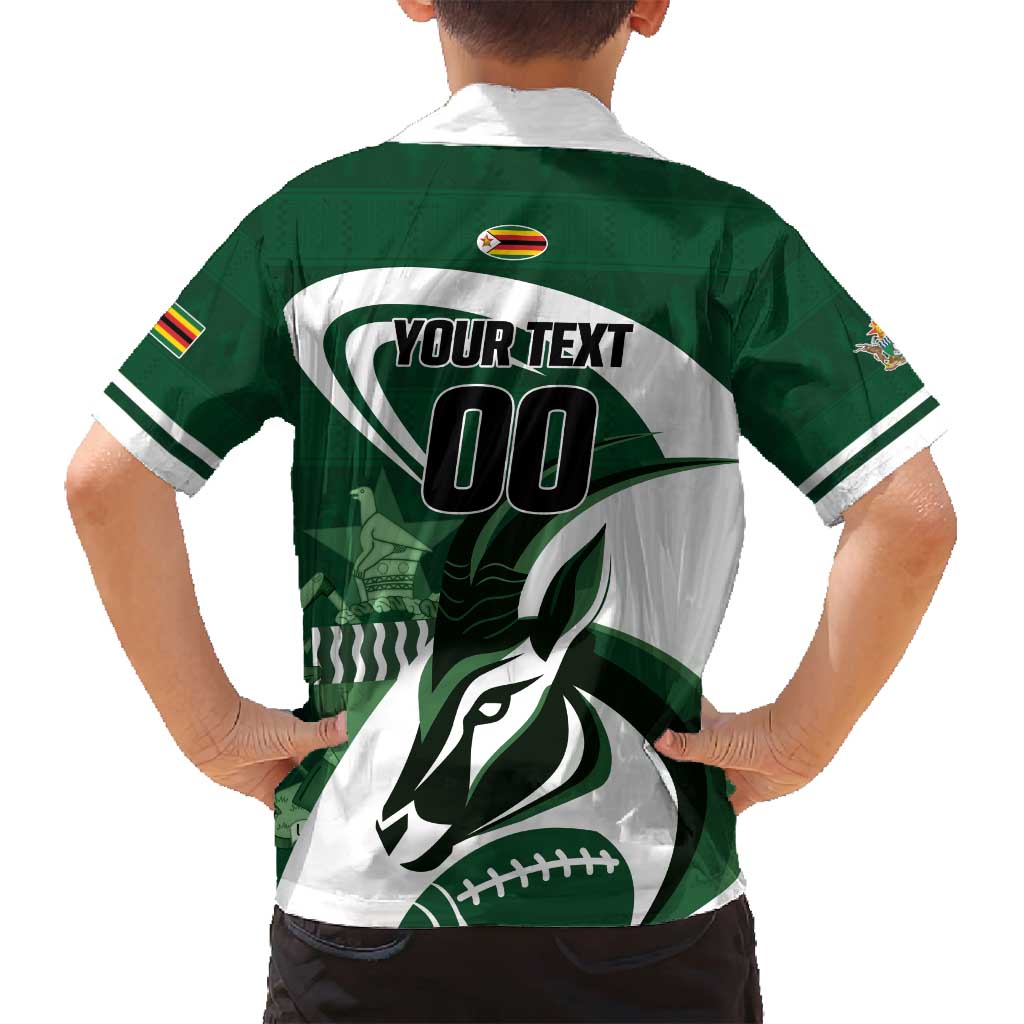 Custom Rugby Zimbabwe Family Matching Off Shoulder Short Dress and Hawaiian Shirt Sables Is The Champion - Wonder Print Shop