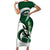Custom Rugby Zimbabwe Family Matching Short Sleeve Bodycon Dress and Hawaiian Shirt Sables Is The Champion - Wonder Print Shop