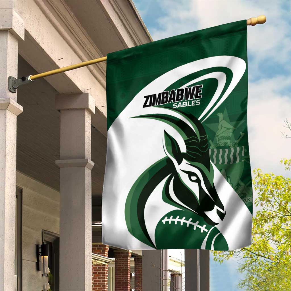 Rugby Zimbabwe Garden Flag Sables Is The Champion - Wonder Print Shop