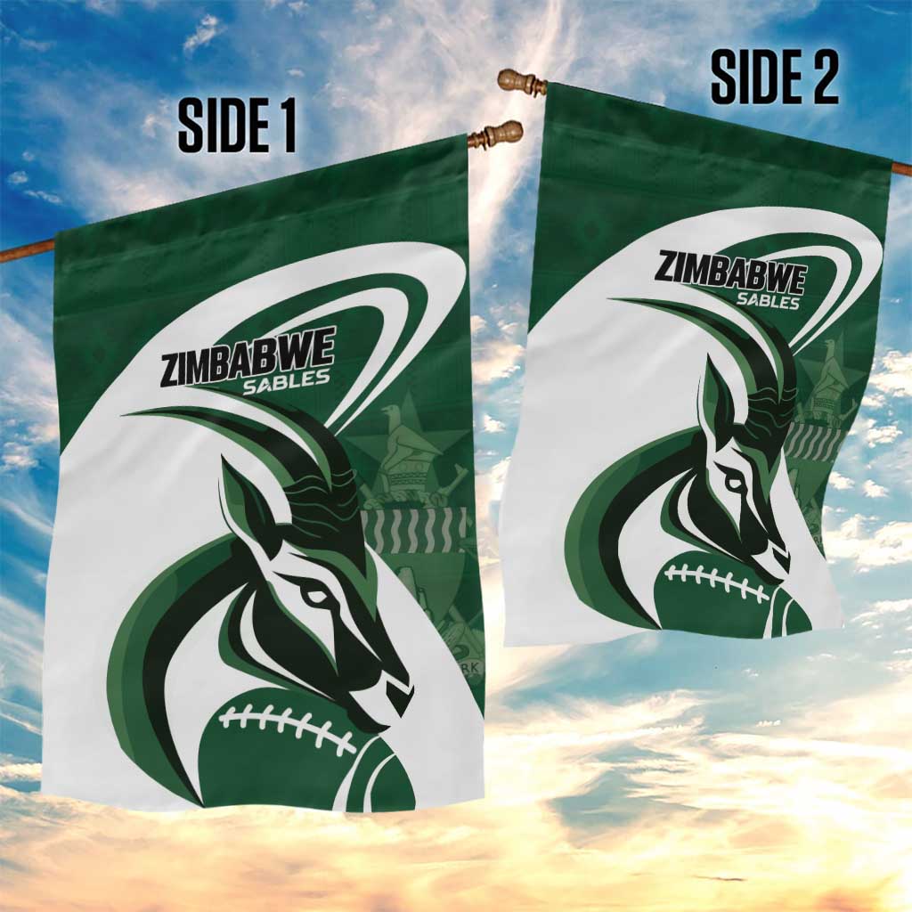 Rugby Zimbabwe Garden Flag Sables Is The Champion - Wonder Print Shop