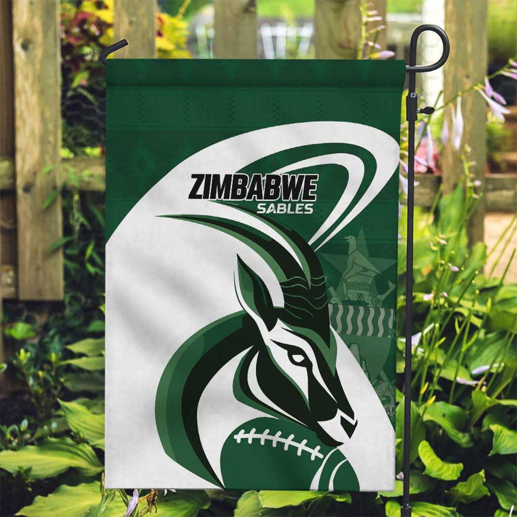 Rugby Zimbabwe Garden Flag Sables Is The Champion - Wonder Print Shop
