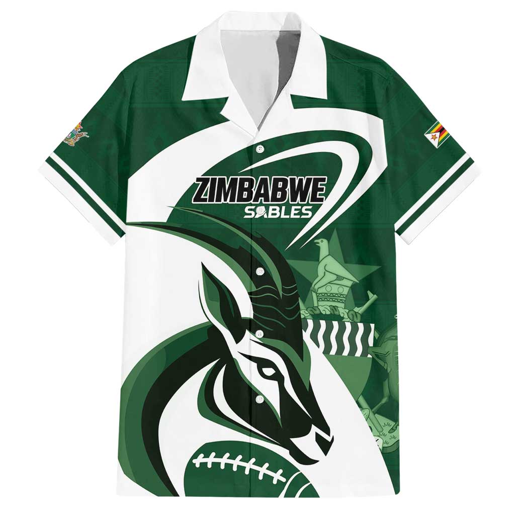 Custom Rugby Zimbabwe Hawaiian Shirt Sables Is The Champion - Wonder Print Shop