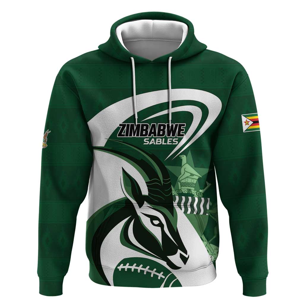 Custom Rugby Zimbabwe Hoodie Sables Is The Champion - Wonder Print Shop