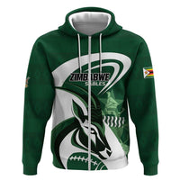 Custom Rugby Zimbabwe Hoodie Sables Is The Champion - Wonder Print Shop