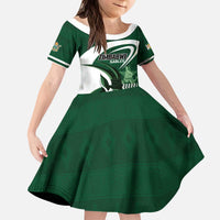 Custom Rugby Zimbabwe Kid Short Sleeve Dress Sables Is The Champion - Wonder Print Shop