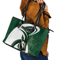 Rugby Zimbabwe Leather Tote Bag Sables Is The Champion - Wonder Print Shop