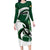 Custom Rugby Zimbabwe Long Sleeve Bodycon Dress Sables Is The Champion - Wonder Print Shop