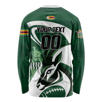 Custom Rugby Zimbabwe Long Sleeve Shirt Sables Is The Champion - Wonder Print Shop