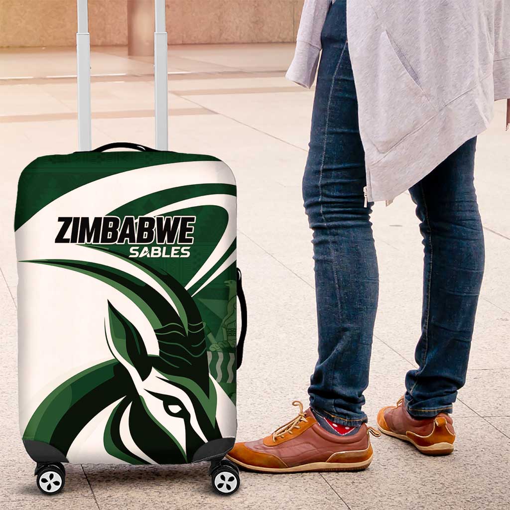 Rugby Zimbabwe Luggage Cover Sables Is The Champion - Wonder Print Shop