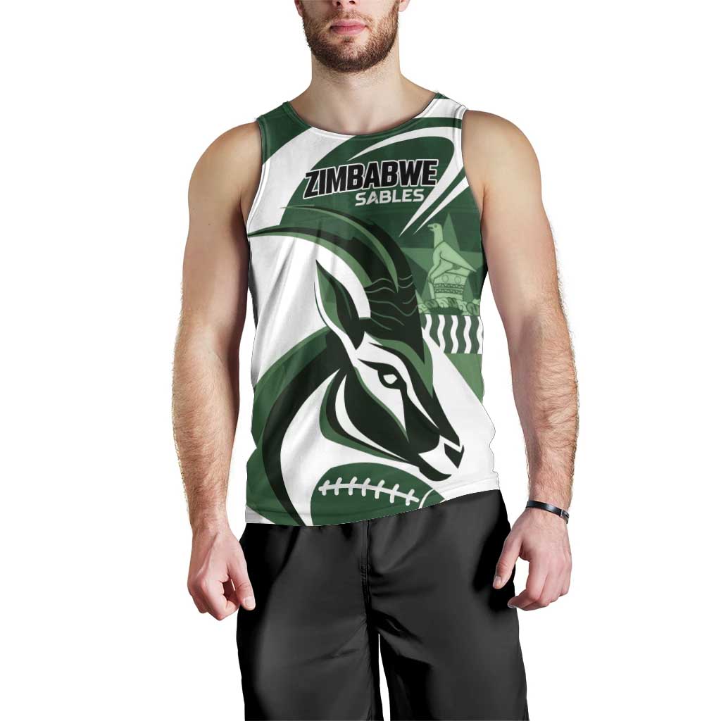 Custom Rugby Zimbabwe Men Tank Top Sables Is The Champion - Wonder Print Shop