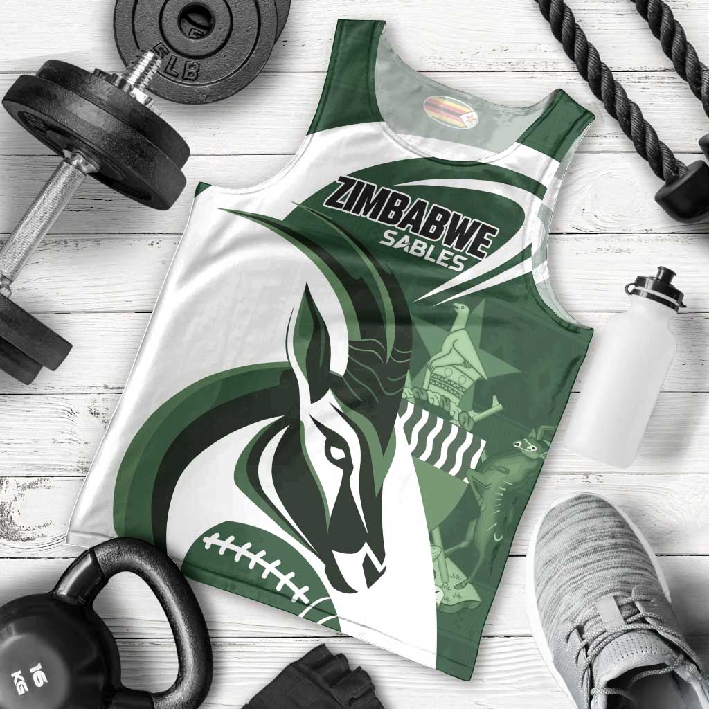 Custom Rugby Zimbabwe Men Tank Top Sables Is The Champion - Wonder Print Shop