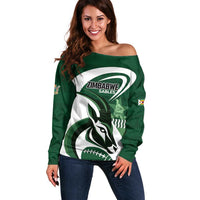Custom Rugby Zimbabwe Off Shoulder Sweater Sables Is The Champion - Wonder Print Shop