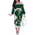 Custom Rugby Zimbabwe Off The Shoulder Long Sleeve Dress Sables Is The Champion - Wonder Print Shop
