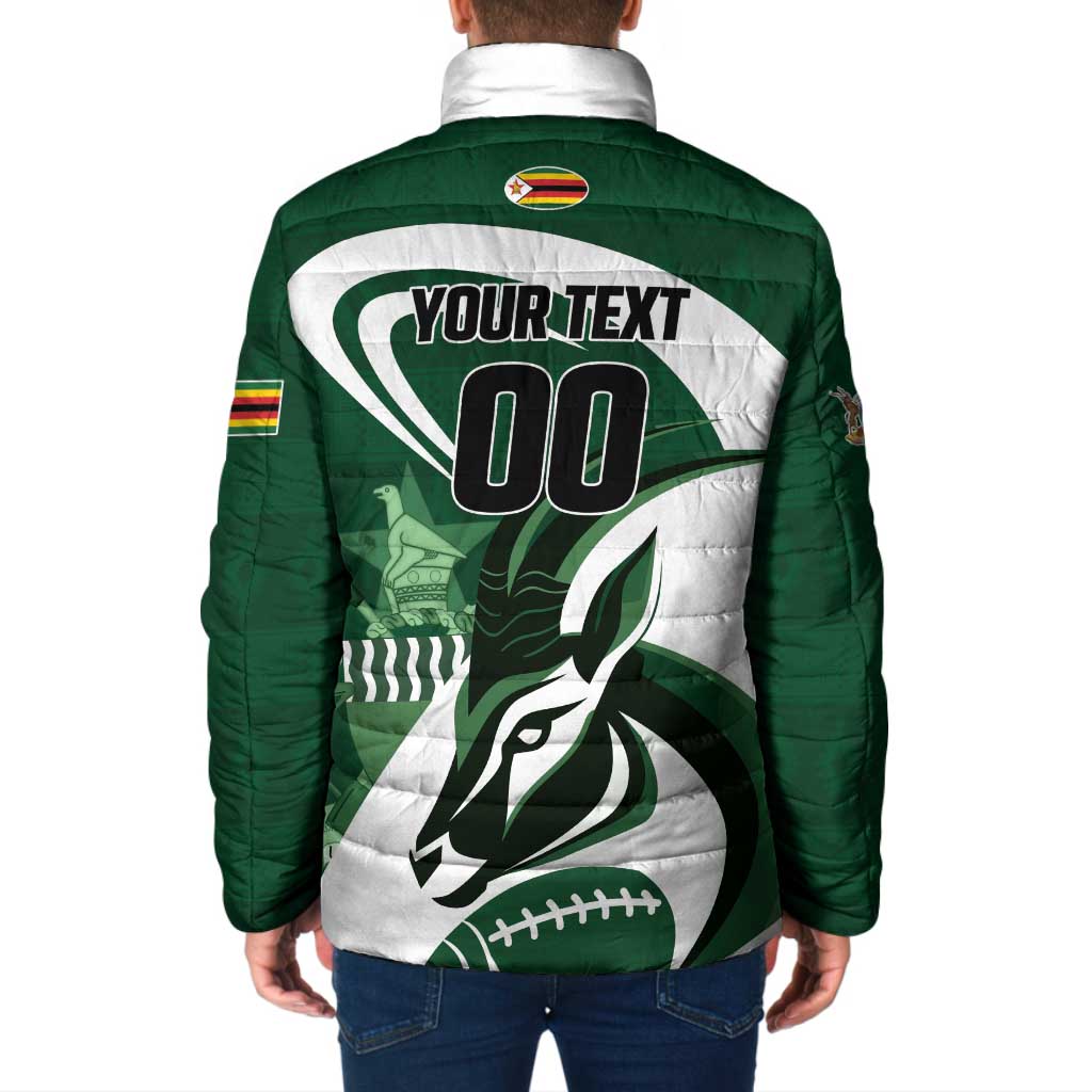 Custom Rugby Zimbabwe Padded Jacket Sables Is The Champion - Wonder Print Shop