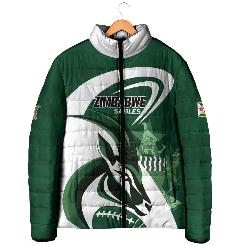 Custom Rugby Zimbabwe Padded Jacket Sables Is The Champion - Wonder Print Shop