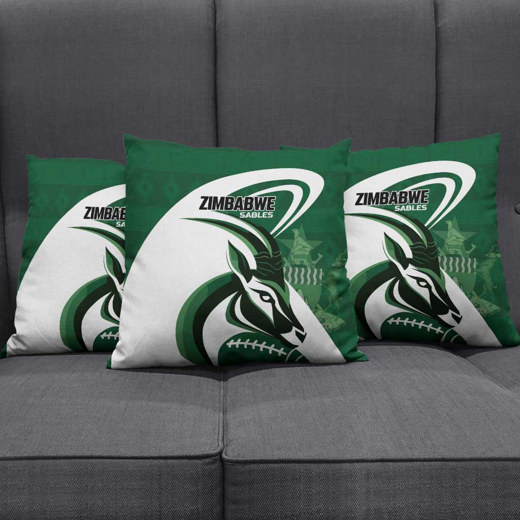 Rugby Zimbabwe Pillow Cover Sables Is The Champion - Wonder Print Shop