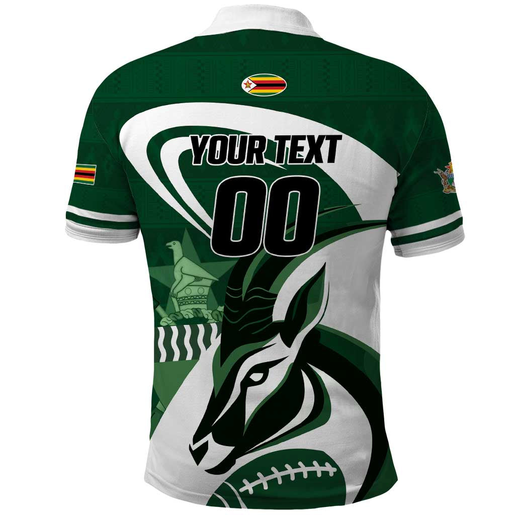 Custom Rugby Zimbabwe Polo Shirt Sables Is The Champion - Wonder Print Shop