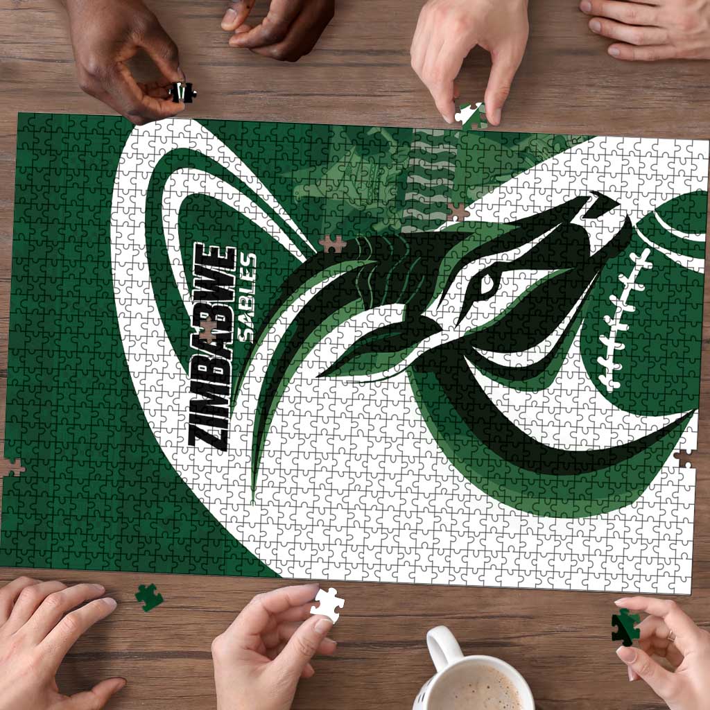 Rugby Zimbabwe Puzzle Sables Is The Champion - Wonder Print Shop
