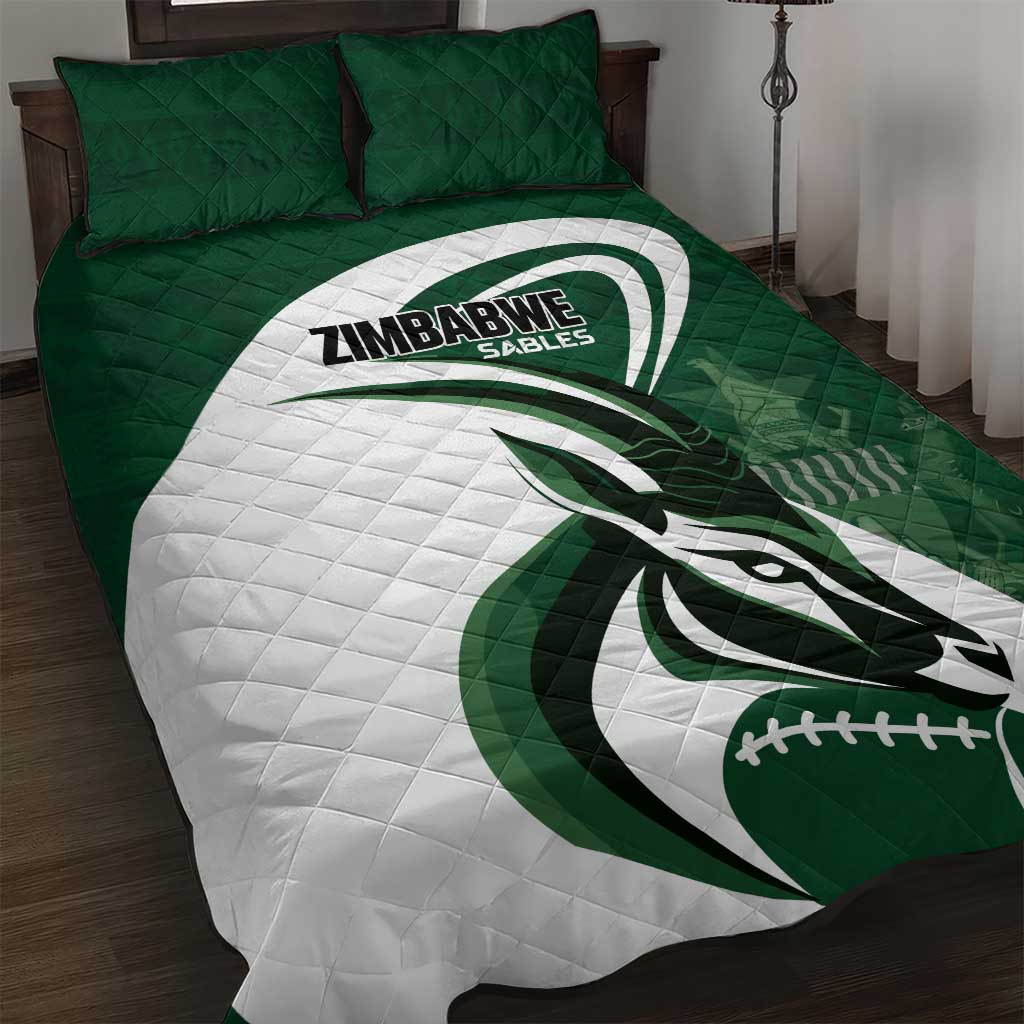 Rugby Zimbabwe Quilt Bed Set Sables Is The Champion - Wonder Print Shop