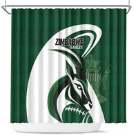 Rugby Zimbabwe Shower Curtain Sables Is The Champion - Wonder Print Shop
