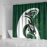 Rugby Zimbabwe Shower Curtain Sables Is The Champion - Wonder Print Shop