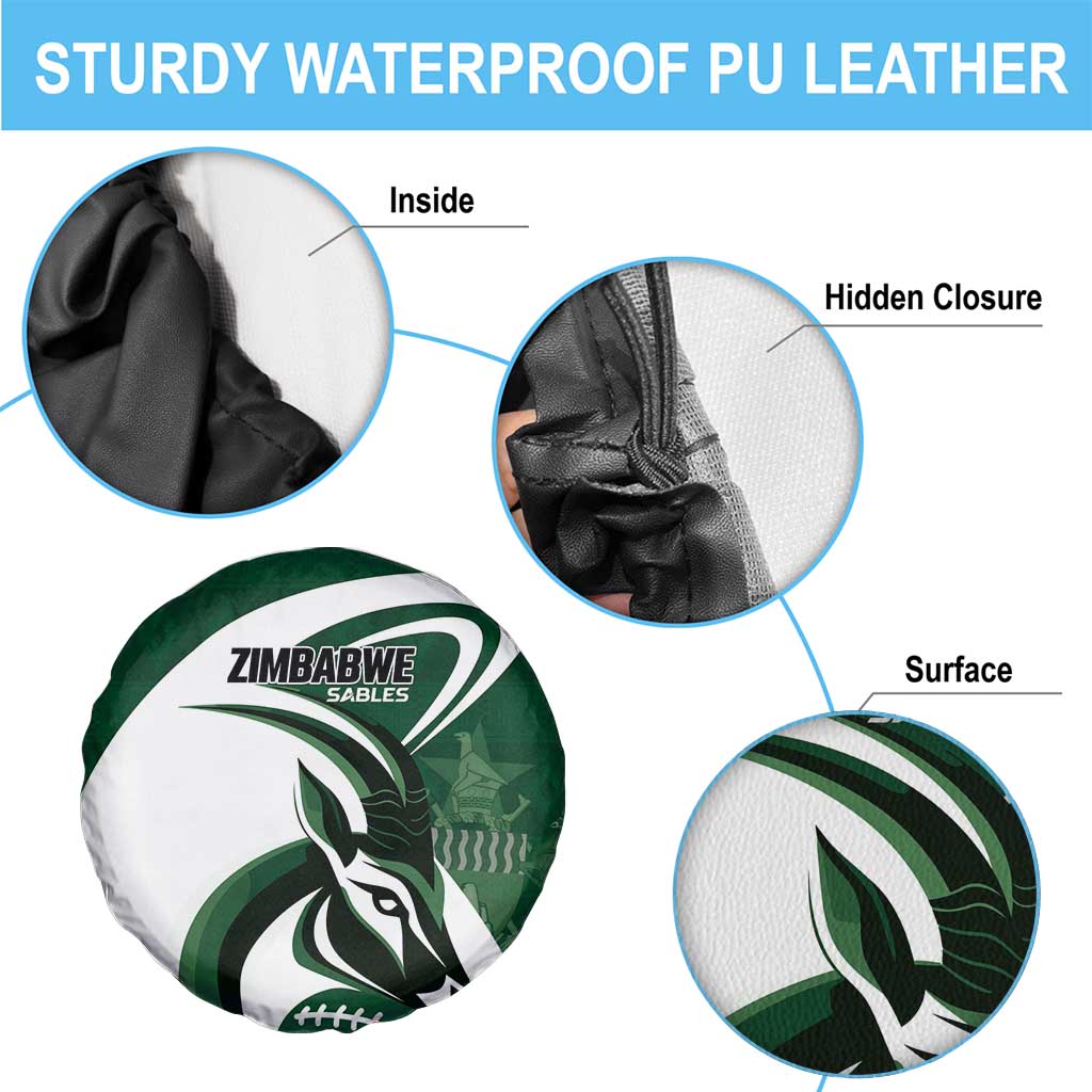 Rugby Zimbabwe Spare Tire Cover Sables Is The Champion - Wonder Print Shop