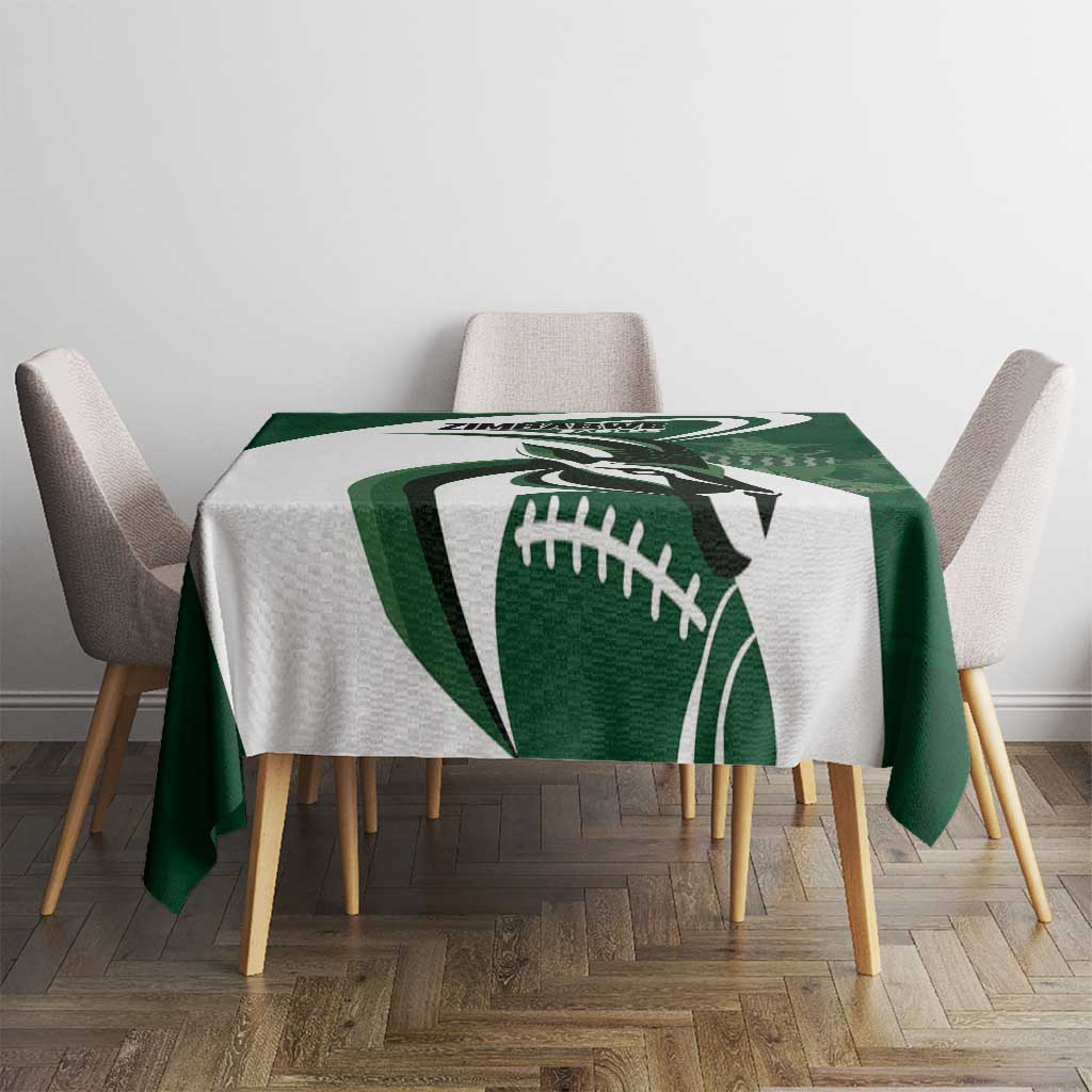 Rugby Zimbabwe Tablecloth Sables Is The Champion - Wonder Print Shop