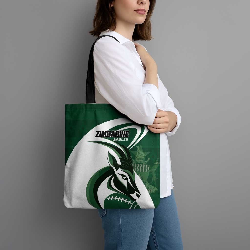 Rugby Zimbabwe Tote Bag Sables Is The Champion - Wonder Print Shop