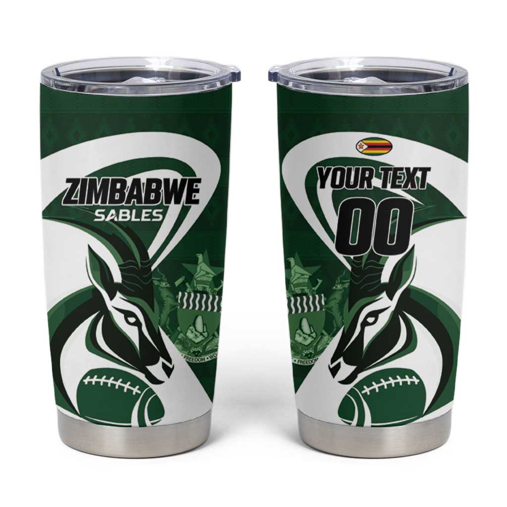 Custom Rugby Zimbabwe Tumbler Cup Sables Is The Champion - Wonder Print Shop