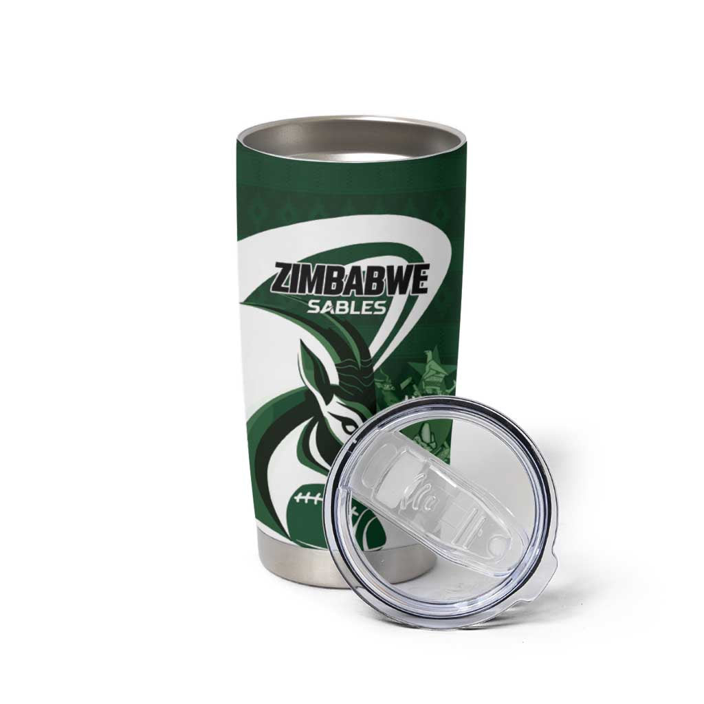 Custom Rugby Zimbabwe Tumbler Cup Sables Is The Champion - Wonder Print Shop