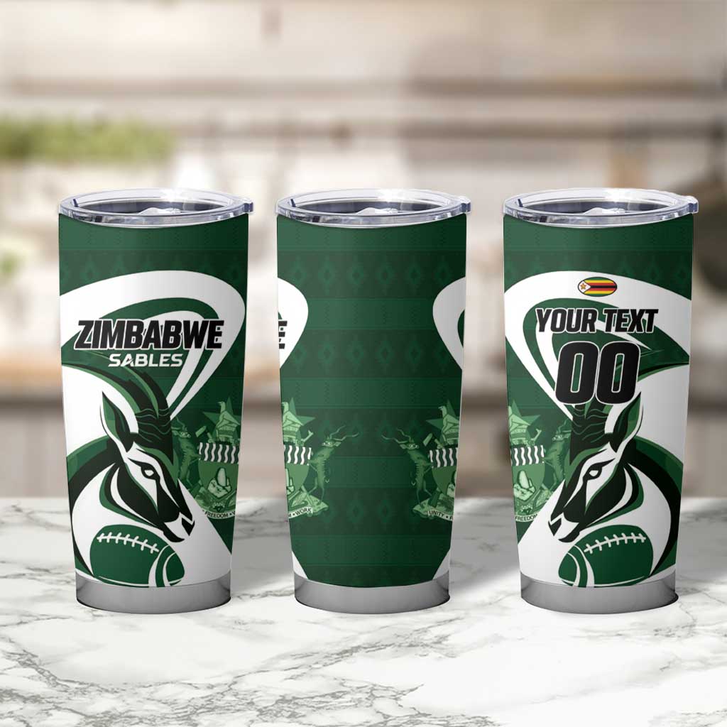 Custom Rugby Zimbabwe Tumbler Cup Sables Is The Champion - Wonder Print Shop