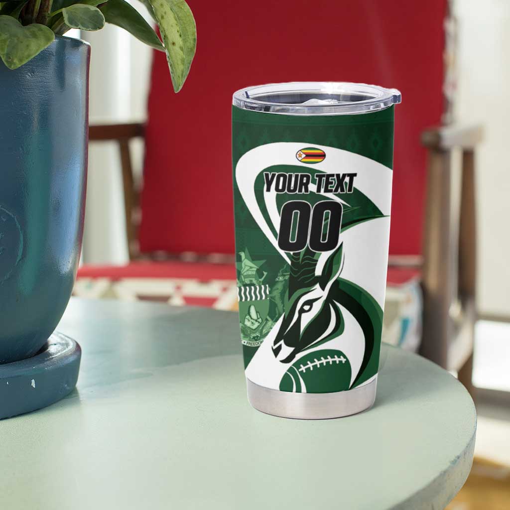 Custom Rugby Zimbabwe Tumbler Cup Sables Is The Champion - Wonder Print Shop