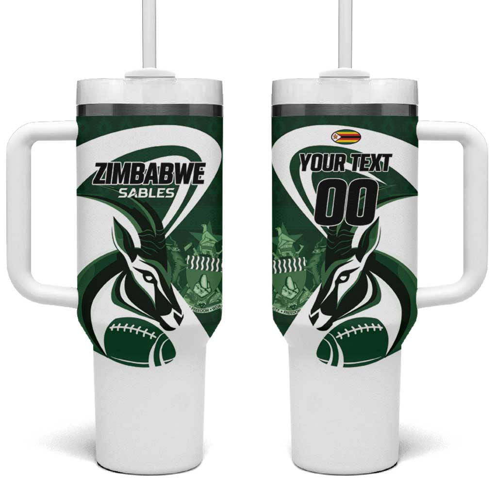 Custom Rugby Zimbabwe Tumbler With Handle Sables Is The Champion - Wonder Print Shop