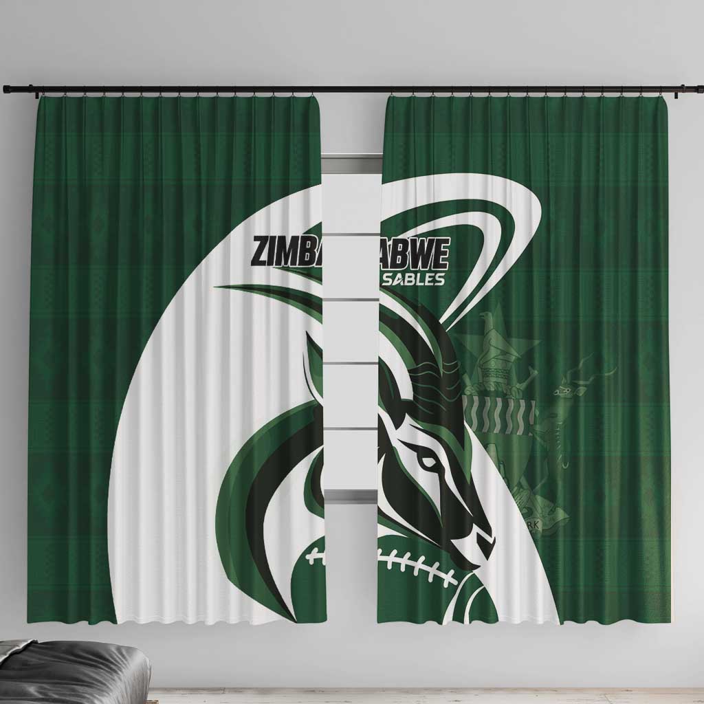 Rugby Zimbabwe Window Curtain Sables Is The Champion - Wonder Print Shop